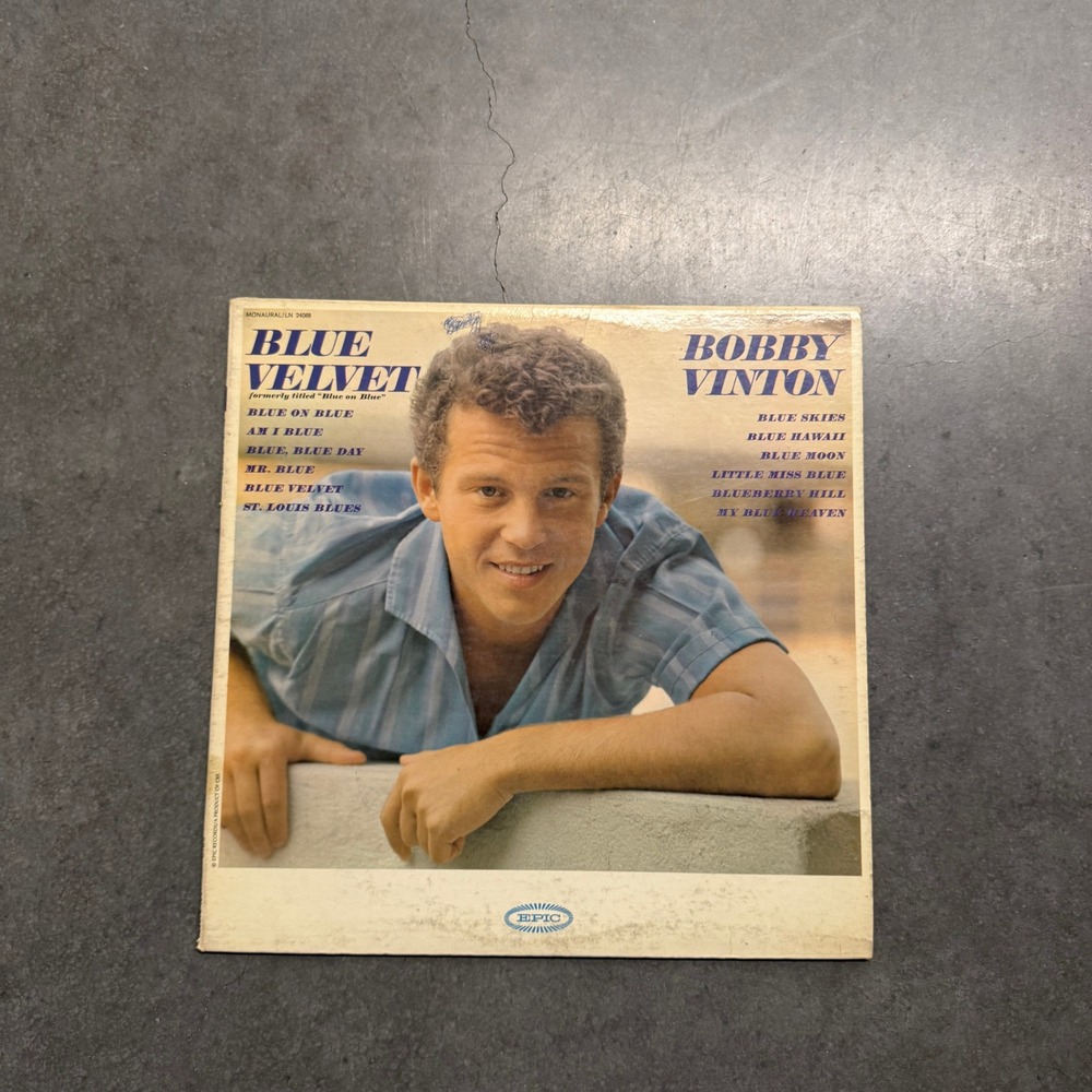 Bobby Vinton Blue Velvet Vinyl LP Epic LN 24068 Mono 1963 12" Record